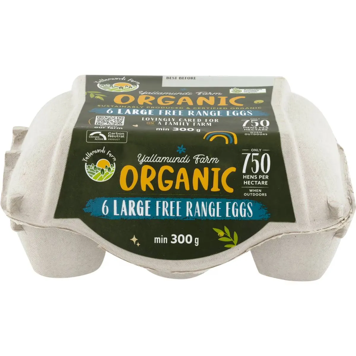 Organic Free-Range Eggs (Carton of 6 or 12)